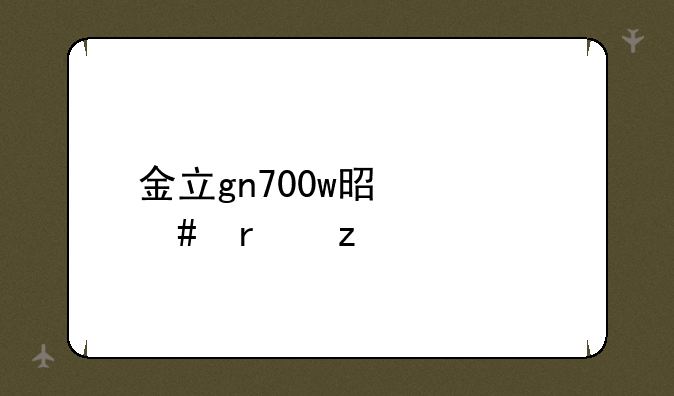 金立gn700w是什么机型