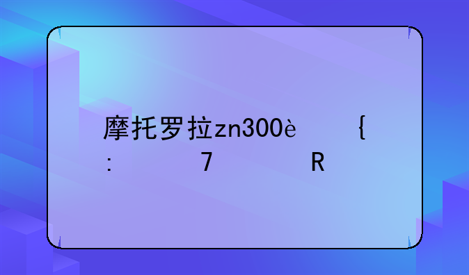 摩托罗拉zn300连接不上电脑