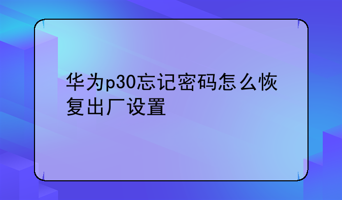 （华为p30在哪里下载软件