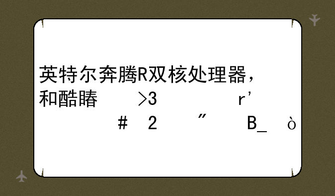 英特尔奔腾R双核处理器，