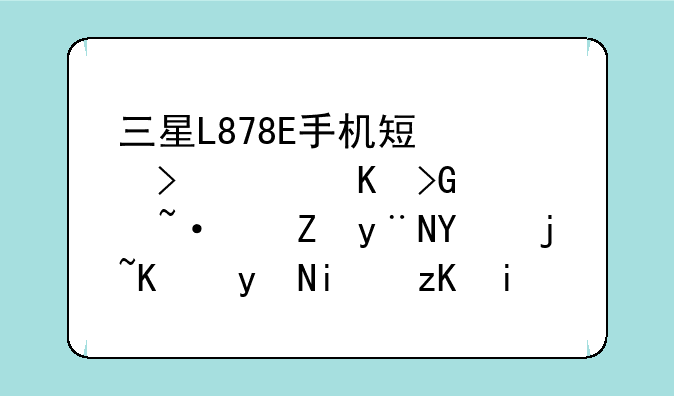 三星L878E手机短信右上角发送短信的图标一直显示是为什么？