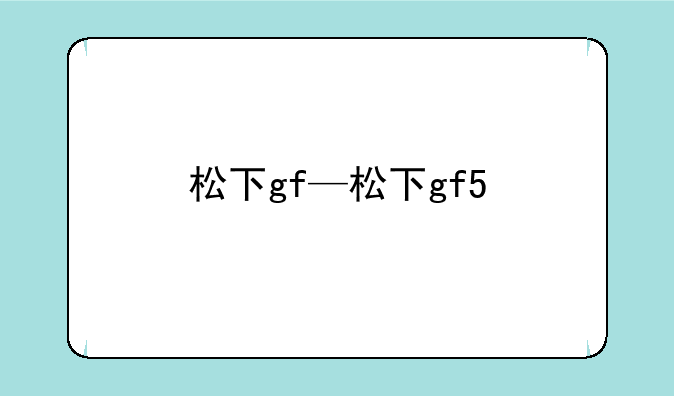 松下gf—松下gf5