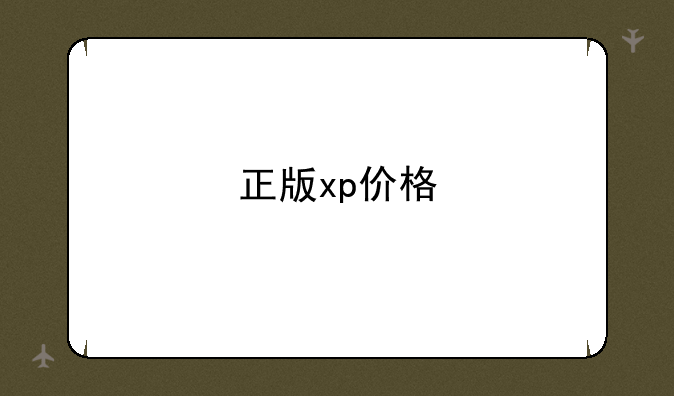 正版xp价格