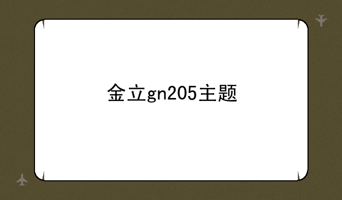 金立gn205主题