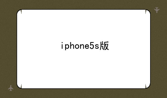 iphone5s版